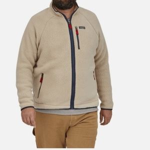 Patagonia Retro Pile sherpa fleece polyester zip-up Men Jacket Size XXL NWT
